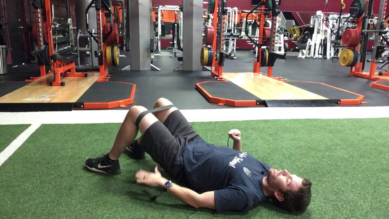 Strength: Hip Extension Beginner - Bridge with Band