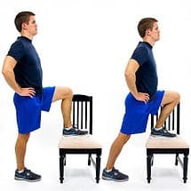 physical therapy chair lunge