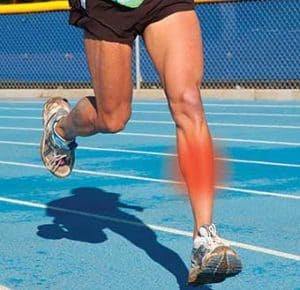 Shin splints are located at the front of your leg